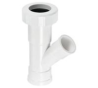 PATIKIL 32 x 25 mm ID tubo in PVC 3-Way Stretch Y Fitting, 1 confezione 2 in 1 riduttore connettore adattatore riduttore di giunzione per irrigazione giardino