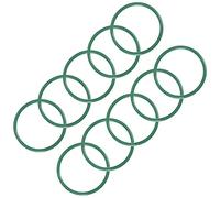 PATIKIL 32x28x2mm Fluoro Gomma O-ring, FKM Sigillatura Guarnizione Flessibile Calore Resistenza per Idraulica Pneumatica, Verde 10pz