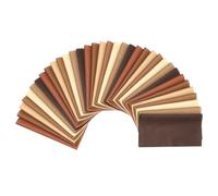 PATIKIL 35 Pz Tessuti Di Cotone Marrone per Cucito Fai da Te