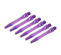 PATIKIL 35mm Aste per Freccette in Alluminio, Filettatura Media 2Ba Steli per Freccette Accessori per Freccette Raccordo Lancio per Punta in Acciaio - 9 pz (Viola)