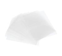 PATIKIL 35x30mm Fascette Termorestringenti Perforate in PVC, 500pz Pellicola termoretraibile per Bottiglie Barattoli Lattine Scatole Adatte per Diametro Tappo 0,59 a 0,83", Trasparenti
