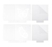 PATIKIL 36pz 6.6x5.9" Acrilico Foglio Trasparente Vuoto Fuso per LED Square | Trasparente Pannello Scheda, Luce Base, 2mm/0.08" Spesso, con Pellicola, per Tavolo Fai da Te Progetto Espositivo