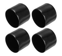 PATIKIL 38MM Tappi Terminali in Gomma Vinilica 4pz Coperture Flessibili per Bulloni Viti Coperture Protettive Filettature Rotondo per Tubi Metallici Astine Bulloni, Nero
