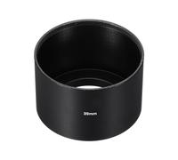PATIKIL 39mm Paraluce, Paraluce con Superficie Opaca a Lunga Distanza Interno Antiriflesso con Panno per Pulizia per Obiettivo Fotocamera, Nero