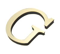 PATIKIL 3D Acrilico Alfabeto Specchio Muro Adesivi Lettera G Autoadesivo Casa Decor Lettera Segno Arte Adesivo Decal per Fai-da-Te Casa Decorazione Luce Oro