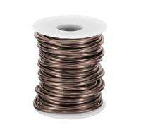 PATIKIL 3mm 32,8 Piedi Filo in Alluminio per Scultura, Armatura, Creazione di Gioielli, Giardino, Marrone