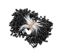 PATIKIL 3mm Stami Doppi Per Fiori, 300 Pcs Stami Artificiali Per Fiori Pistilli Perle Opache Per Decorazioni Natalizie Matrimoni E Biglietti Fai Da Te, Nero