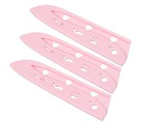 PATIKIL 3Pcs Copri Coltelli In Plastica Per Coltelli Da Chef 7",Fodere Universali Per Coltelli Da Taglio Protettore Lama Per Cucina E Bar, Rosa