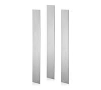 PATIKIL 3pz Acciaio 12L14 Realizzazione Coltelli, Barra Piana Acciaio Laminato Caldo da 12" x 1-1/2" x 1/8" per Fogli Metallici Bianco, Utilizzo Professionale e Hobbistico