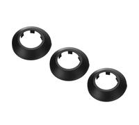 PATIKIL 3pz Coperture Copri Tubi per Tubo Acqua 40mm Rosetta Termosifoni, Copricalorifero Termosifone Plastica Accessori Termosifoni per Tubi Riscaldamento Scudo Collare Parete, Nero