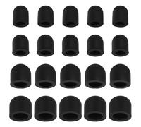 PATIKIL 4.5/5.5/6.5/7.5mm (0.18"/0.22"/0.26"/0.3") Punte Per Stilo, 20Pc Punte In Gomma Conduttiva Per Penne Capacitive Per Schermi Touch Per Telefoni Cellulari Tablet E-reader, Nero