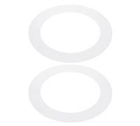 PATIKIL 4.5" ID 6.3" OD Anello di Finitura in Plastica, 2 Pz Anelli di Finitura per Luci a Soffitto Copertura Circolare Opaca per Illuminazione, Traslucido Bianco Opaco