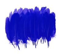 PATIKIL 4-7" Piume D'Oca Naturali All'ingrosso Per Artigianato, 200 Pezzi Piume Lunghe Di ricchi colori Per Decorazioni DIY Catturasogni, Cappello， Ghirlande, Vasi, Zaffiro Blu
