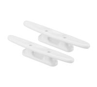 PATIKIL 4" Cleat per Barca in Nylon 2pz Dock Tacchette Piccola Corda Kayak per Barche Marine Canoe Kayak Decorazione, Bianco