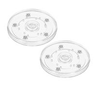 PATIKIL 4" Pesante Rotante Girevole Supporto con Acciaio Sfere Cuscinetti 2pz 360° Rotazione Giradischi Lazy Susan Base per Grande Schermo TV Computer Monitor Cancella