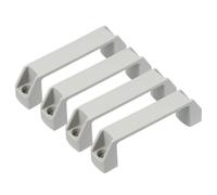PATIKIL 4 Pezzi Maniglie per Mobili in Plastica, Distanza Fori 120mm, Maniglia Quadrate Pomelli Ferramenta per Cassetti Cucina Bagagli Attrezzature Meccaniche Ante Armadietti, Grigio