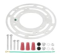 PATIKIL 4" Plafoniera Montaggio Staffa 1 Set Rotondo Plafoniera Piastra Kit Acciaio Traversa Hardware per Plafoniera Lampadario