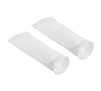 PATIKIL 4 Pollici Calze Filtro oring 5 Micron 2pz Borse Maglia Piscina Skimmer Cestello Bianco