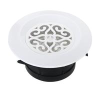 PATIKIL 4 Pollici Griglia di Ventilazione Regolabile, Copertura Diffusore a Soffitto in ABS con Griglia Schermo per Bagno Cucina Soggiorno, Bianco