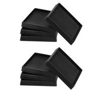 PATIKIL 4 Pollici Tappi in Gomma per Mobili, 8 Pezzi Sottobicchieri Antiscivolo per Mobili Quadrati Tazze Antiscivolo per Piedini di Mobili Protezioni Fermi, Nero