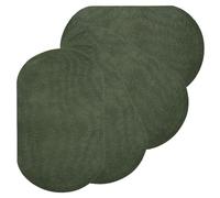 PATIKIL 4 toppe da stirare da 11 x 18 cm, in velluto, autoadesive, per vestiti, pantaloni, camicie, giacche e decorazioni, colore verde