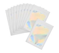 PATIKIL 4 x 6 Pollice Buste Foglio, 50Pz Confezionamento Busta Richiudibile con Finestra Trasparente per Piccole Imprese Favor Party Caramelle Gioielli Forniture Prodotti, Bianco