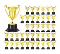 PATIKIL 40 Pacco Mini Trofei d'oro in Plastica 3,3 Pollici Piccole Coppe Trofeo per Il Primo Posto Premi per Tornei Sportivi Calcio e Calcetto egali per Feste e Competizioni