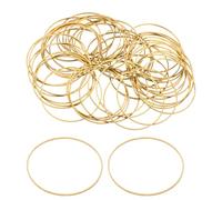 PATIKIL 40mm OD x 38,5mm ID Orecchino Perline Cerchio, 50pz Ring Ricerca Perline in Rame Massiccio