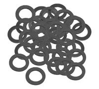 PATIKIL 40pz Rondelle Piatte in Gomma M16, Rondella Piatta 16mm ID x 24mm OD x 2mm Spessore Anello Tenuta Separatore Guarnizione per Tubo Rubinetto Tubo Acqua Bullone Fissaggio, Nero