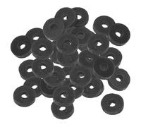 PATIKIL 40pz Rondelle Piatte in Gomma M5, Rondella Piatta 5mm ID x 13mm OD x 4mm Spessore Anello Tenuta Separatore Guarnizione per Tubo Rubinetto Tubo Acqua Bullone Fissaggio, Nero