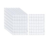 PATIKIL 42 Tasche Moneta Pagine Collezione, 10 Fogli Moneta Raccoglitore Inserti Custodie con 9 Buco Monete Supporto per Moneta Libro Album, Trasparente