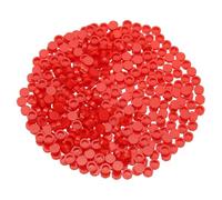 PATIKIL 455 Pezzi blocco Piatti All'Ingrosso, 1x1 Tondi Colore Rosso Scuro Mattoncini Classici Superficie Liscia Mini Accessori Per Costruzioni Compatibili Con Kit Mattoncini