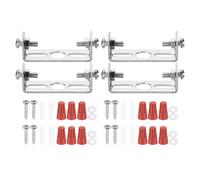 PATIKIL 45mm (1,77") Kit Staffa Montaggio Universale per Lampada, 4 Set Piastra per Plafoniera con Barra Trasversale con Vite Lampadario a Sospensione per Lampada Soffitto