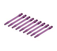 PATIKIL 45mm Aste per Freccette in Alluminio, Filettatura Media 2Ba Steli per Freccette Accessori per Freccette Raccordo Lancio per Punta in Acciaio - 9 pz (Viola)