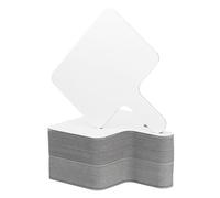 PATIKIL 48pz 10x8 Cancellare Asciutto Risposta Palette Palmare Doppio Lato Lavagna Bianca Asta Palette per Ufficio Aula Giochi Festa