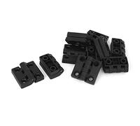 PATIKIL 48x48mm Sfera Cuscinetto Cerniera, 10pz Rinforceta Plastica Cerniere per Armadio, Nero