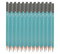 PATIKIL 4H Matite Da Disegno Per Schizzi, 24PCS Matite Per Disegno Matite Grafite Legno Pre-affilate Per Disegno Schizzi Artisti, Esagonali, Ricarica Nera, Asta Verde/Nera