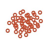 PATIKIL 4mmx2mmx1mm Silicone Gomma O-ring, 50pz Metrico Sigillatura Guarnizione, Rosso