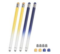 PATIKIL 4Pz Penne Stilo per Schermi Touch, 2" 1 Penna stilo Universale ad Alta Sensibilità per Telefoni Tablet Laptop Dispositivi con Schermo Touch, Blu Giallo
