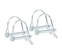 PATIKIL 4pz Perno di Bloccaggio per Albero 8x60mm Perno Accoppiamento Rimorchio Perni di Sicurezza Pto Archetto Contenimento Rotondo per Camion Rimorchi Falciatrici Trattori Barche