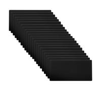PATIKIL 4x2 Inch Lamiera Di Alluminio Anodizzato 22 Pezzi 0,5mm Nero