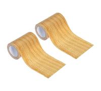 PATIKIL 4x30' Nastro Riparatore Effetto Legno, Nastro Autoadesivo Realistico con Texture per Riparazioni di Pavimenti Porte Mobili Armadi Scrivanie, Rovere Naturale