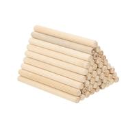 PATIKIL 5/16" X 4"(8 X 100mm) Spinotti In Legno Scanalati, Confezione Da 60 Pezzi Spinotti In Legno Dritti A Scanalatura Per Mobili Porte Progetti Artistici Artigianato