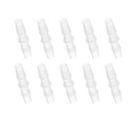 PATIKIL 5/16" x 5/16"Connettore Tubo Acquario, 10 Pz Connettori per Tubo dell'Aria Acquario Diritto Giunto Plastica Adattatore Accessori Acquario per Acquario Carburante Gas Liquido Aria