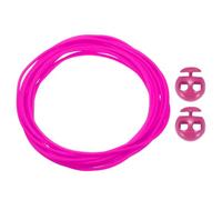 PATIKIL 5.5 Iarde Corde Di Gomma Tubolari Con Serracavi In Plastica A 2 Fori, Tubi Di Gomma Cavi Per Cordoni Da Barbiere Per Lavori A Maglia Punti Protettori Per Aghi, Fuchsia Scuro