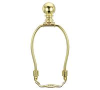 PATIKIL 5" Lampada Arpa Kit con Terminale, 1 Set Rimovibile Lampada Ombra Staffa Supporto, Fai da Te Illuminazione Accessori per Tavolo Lampade Terra Lampade, Oro Tono