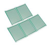 PATIKIL 5 Pz 2.4" x 3.1" Scheda PCB Circuito Schede Prototipo Verde | Monofaccia, Per Saldatura DIY E Progetti Elettronici, Breadboard Saldabile