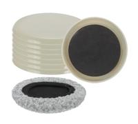 PATIKIL 5" Sotto Mobile Scorrevole, 8Pz Rotondo Multisuperficie 2 1 Sotto Mobile Scorrevole con Calze per Moquette Pavimenti Legno Massiccio Spostamento Pesanti Protettori Pavimento, Cachi