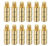 PATIKIL 50 Grano Tiro Arco Freccia Inserto 0.244 Pollici, 12pz Ottone Freccia Peso Bullone per Campo Punte Albero