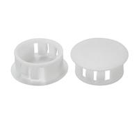 PATIKIL 50 Pezzi Tappi Copriforo per Fori in Plastica 20mm Vite Paraurti Tappo Foro Rotondi a Scatto a Filo Vite Tappi Copertura per Mobili Cucina Fori Rotondi Cassetto, Bianco